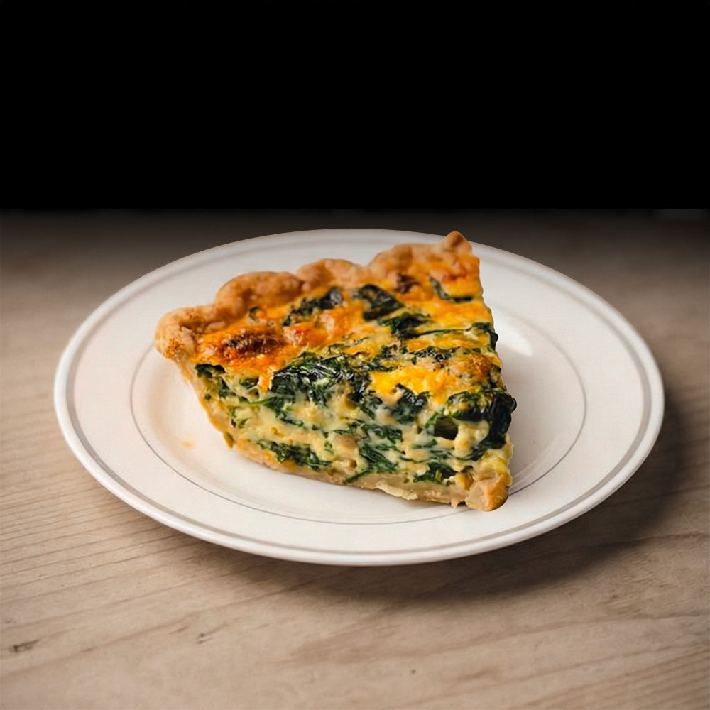 Spinach Quiche (with Mushrooms)