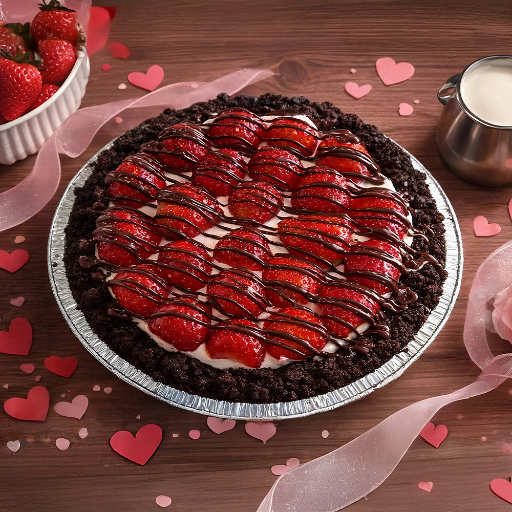 Chocolate Strawberry Cream Pie
