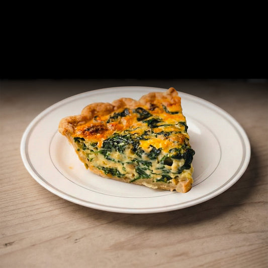 Spinach Quiche (with Mushrooms)